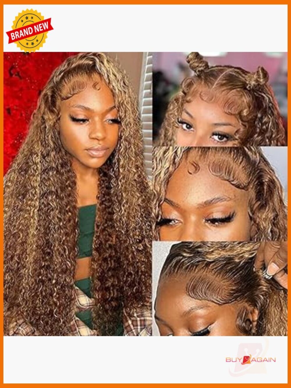 13x6 Deep Wave Lace Front Wig Human Hair Pre Plucked Glueless